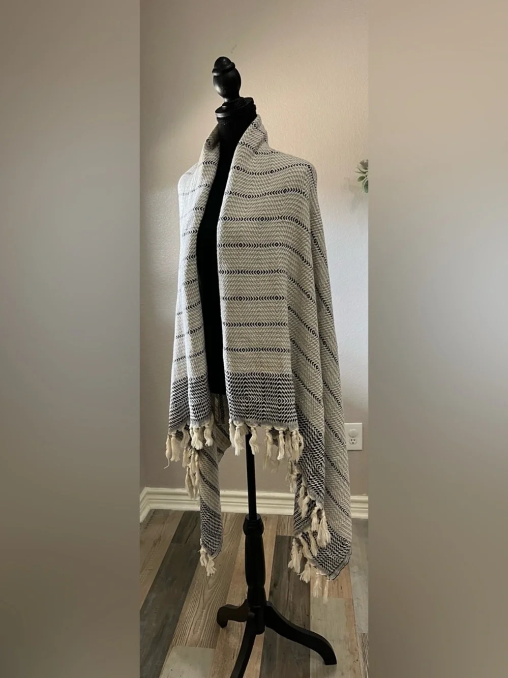 PESHTEMANIA TURKISH THROW BLANKET W/ FRINGE 100% COTTON 38”x66” Comfy Cozy